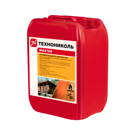 Огнебиозащита для древесины Технониколь, 10 л Огнебиозащита для древесины Технониколь, 10 л