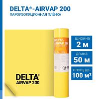 Дельта Аирвап 200 (100 м2) (5300р ) Пароизоляционная пленка DELTA AIRVAP 200 . Рулон 50*2 м. Россия. (замена Дави 200)